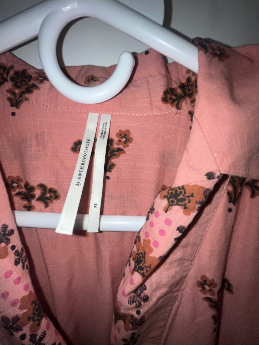Anthropologie Printed Buttondown Drop-Waist Dress - Picture 5 of 5
